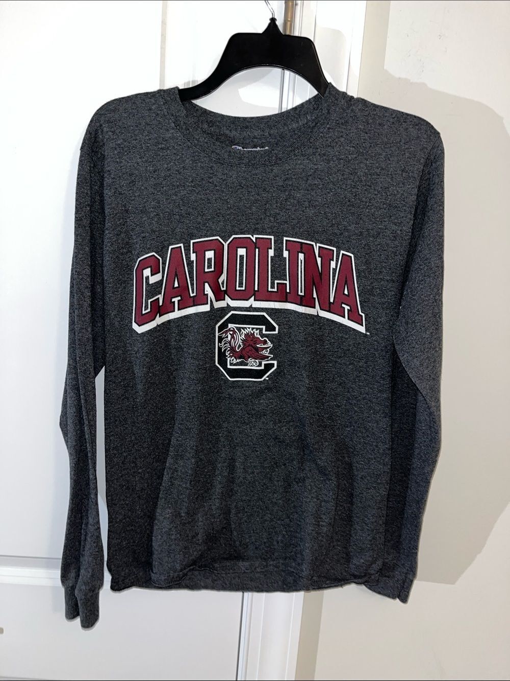 Gray USC University of SC South Carolina Gamecocks one Word T shirt S  Columbia